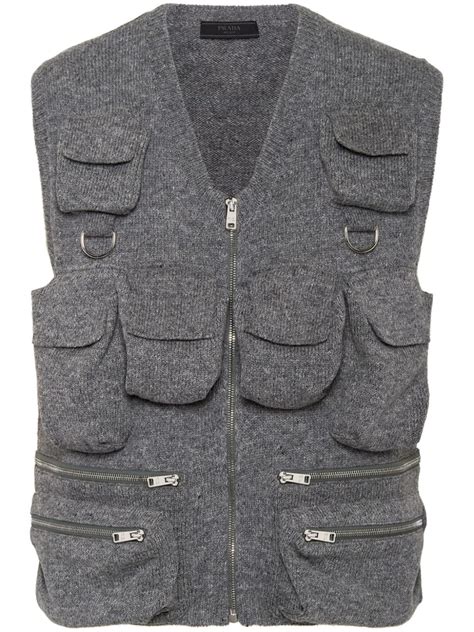 prada wool vest